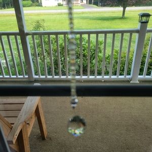 Wire Wrapped Sun Catcher or Rear View Mirror Charm